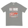 Real Friends Racer Tee -Cap Shop mens garment dyed heavyweight t shirt grey front 63f6a50faf8ab