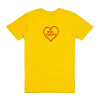 Pist Idiots Yellow Heart Tee -Cap Shop pit 1