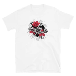 Mayday Parade Flower Heart Tee (White)