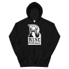 RISE RECORDS Big R Logo Hoodie (Black) -Cap Shop unisex heavy blend hoodie black front 6029d0314ffa5