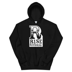 RISE RECORDS Big R Logo Hoodie (Black)