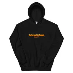 Internet Friends Faked It Hoodie (Black)