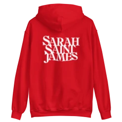 Sarah Saint James Logo Hoodie (Red) 7 Sarah Saint James Logo Hoodie (Red) -Cap Shop unisex heavy blend hoodie red back 61ee3a19f0e2a