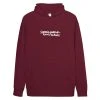 Slowly Slowly Softly Softly Hoodie (Maroon) -Cap Shop unisex kangaroo pocket hoodie burgundy front 6462ff8862f71
