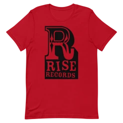 RISE RECORDS R Logo Tee (Red)
