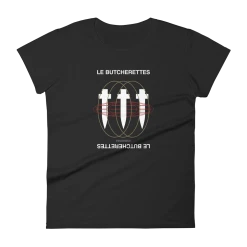 Le Butcherettes Crosses Femme Fit Tee (Black)