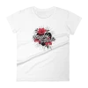 Mayday Parade Flower Heart Femme Fit Tee (White) -Cap Shop womens fashion fit t shirt white front 602a077867753
